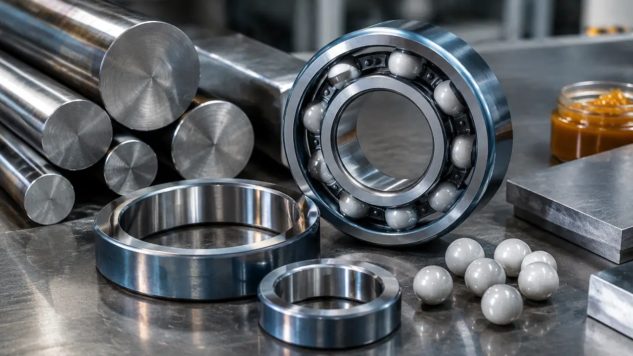 Bearing rollers: cylindrical, tapered and spherical - Materials and components