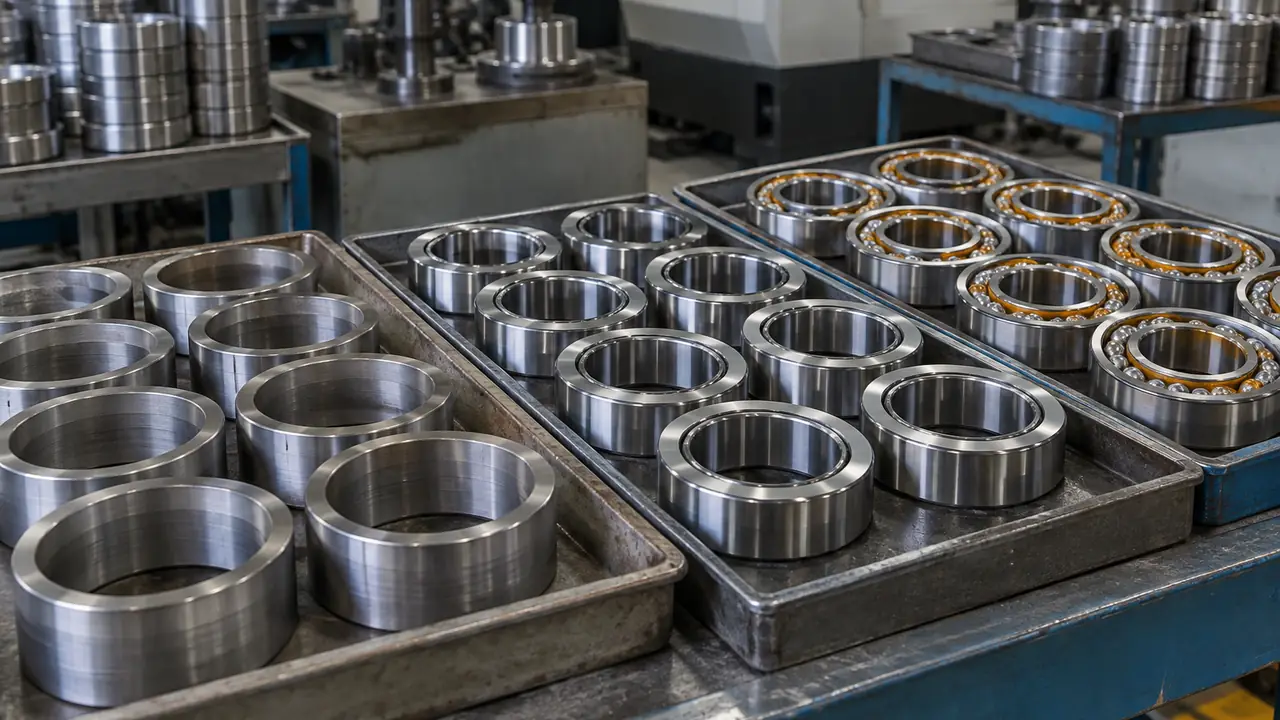 Planning board with bearing order quantities, sample stages and production calendar for MOQ and lead time